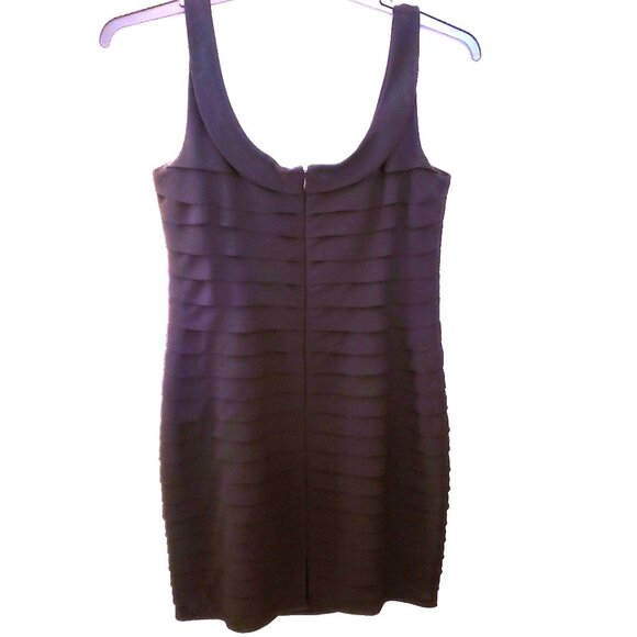 Anne Klein Black Tiered Sleeveless Cocktail Dress Size 8 EUC - Picture 1 of 6